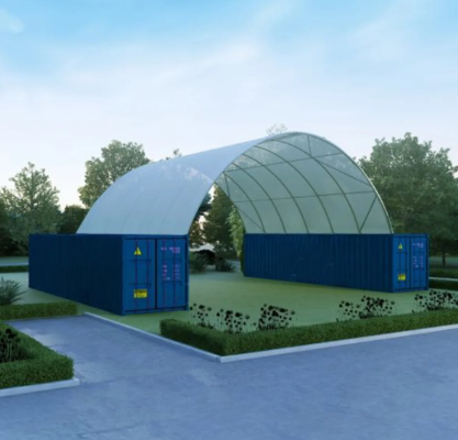 Container Dome 12×12×4.5m Single Truss