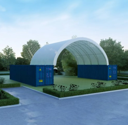 Container Dome 12×12×4.5m Double Truss
