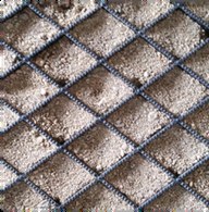 Diamond Grid filled with cement stabilised sand
