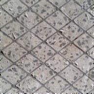 Diamond Grid filled with concrete