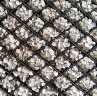 Diamond Grid filled with quartz
