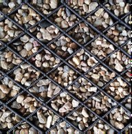 Diamond Grid filled with 7–12mm stone