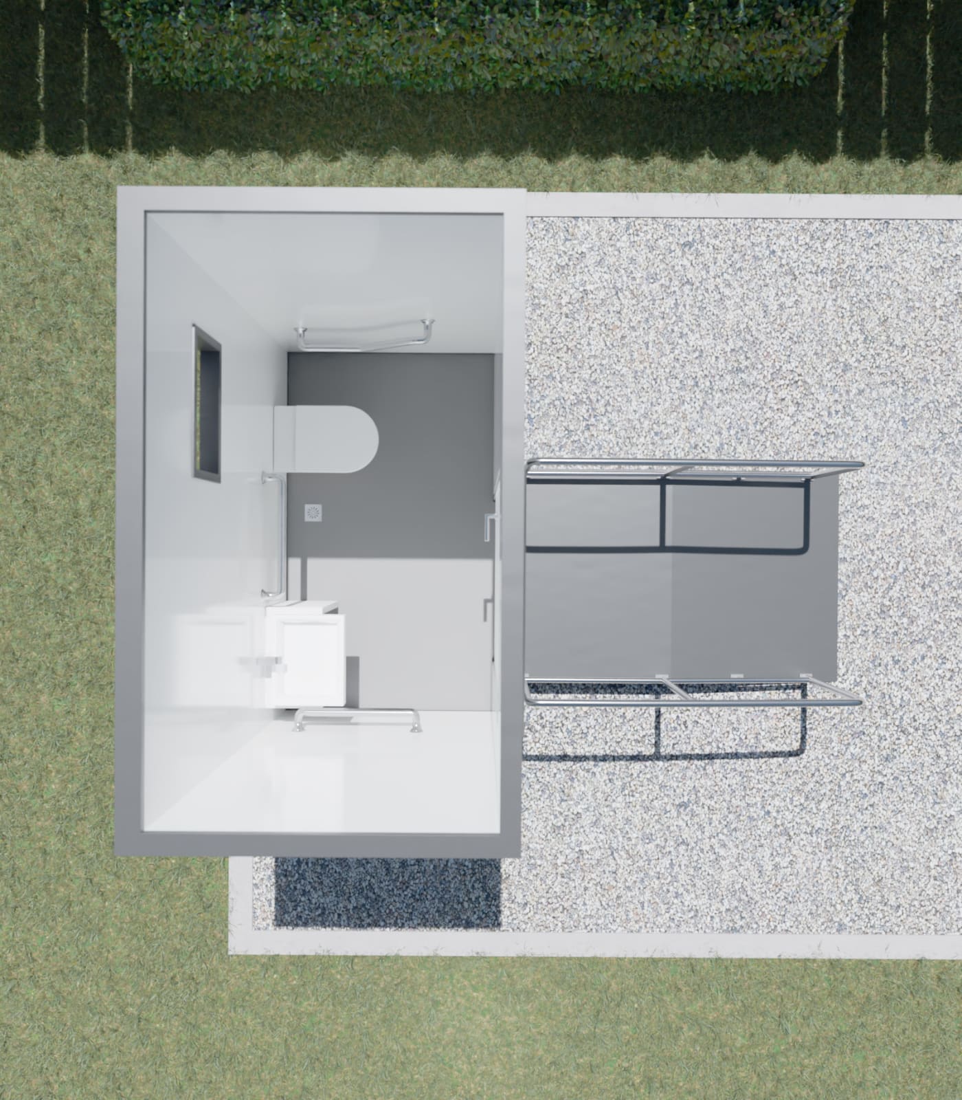 Small Ambulant Toilet with Ramp thumbnail 3