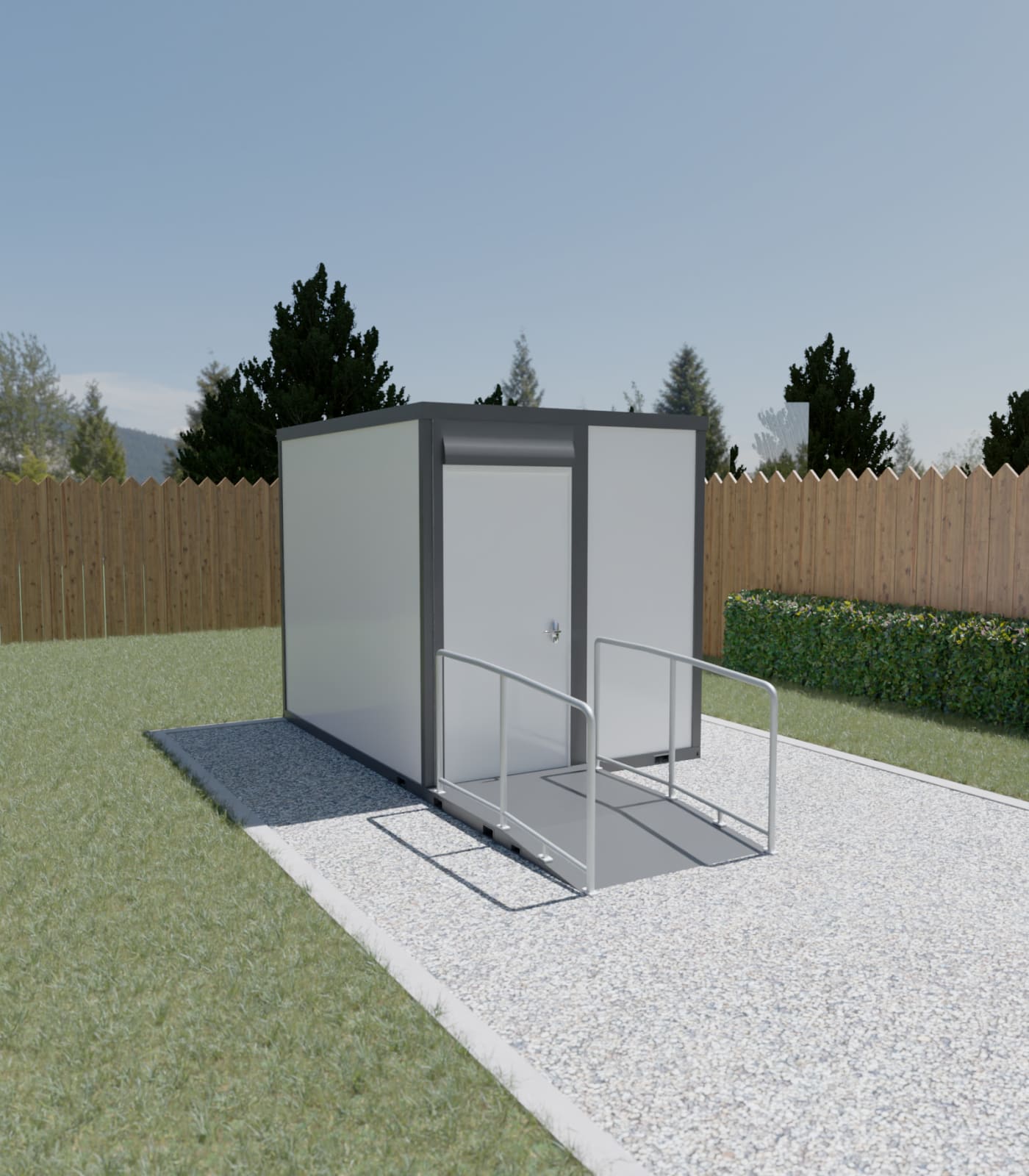 Large Ambulant Toilet with Ramp thumbnail 2