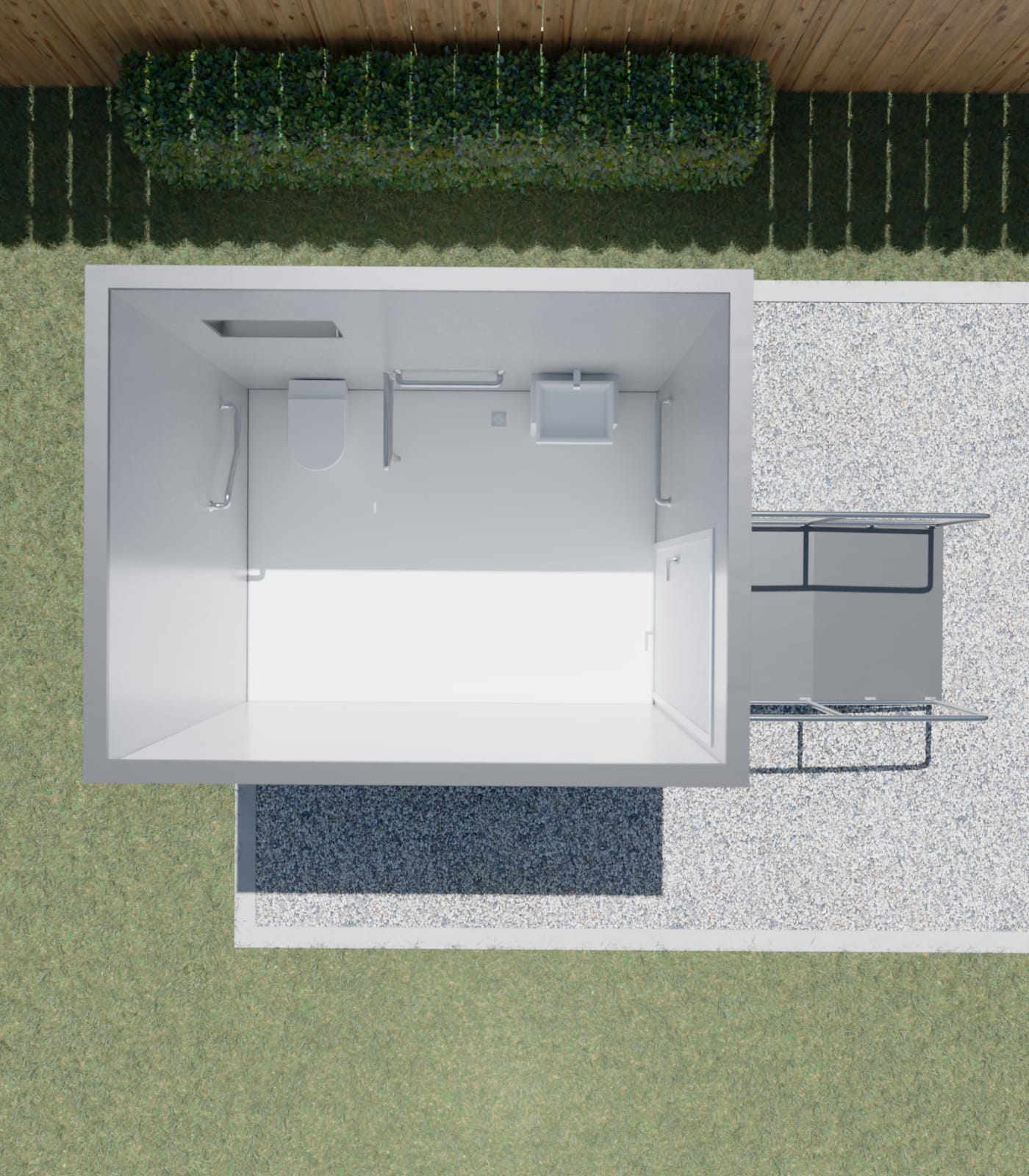 Large Ambulant Toilet with Ramp thumbnail 3