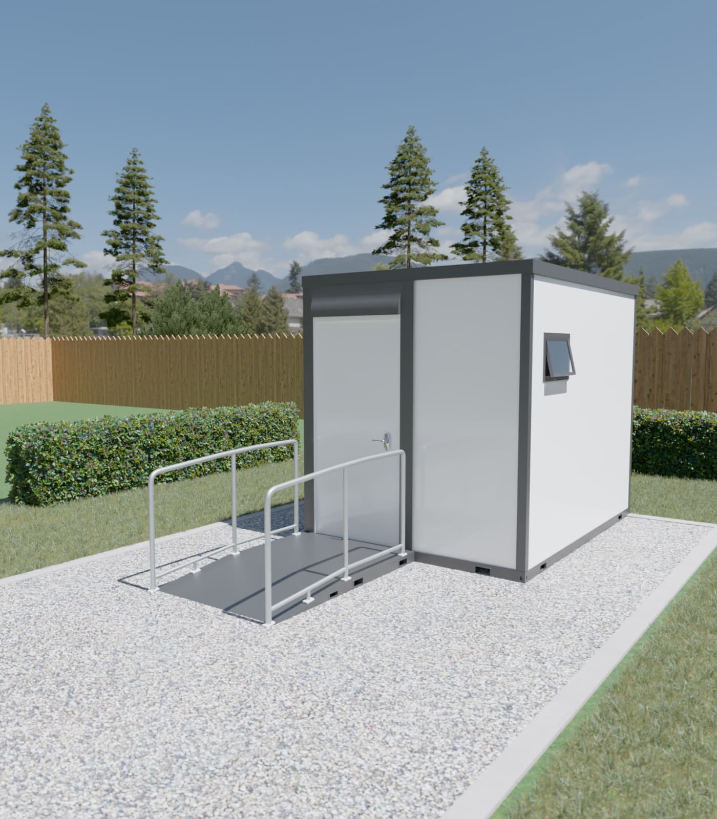 Large Ambulant Toilet with Ramp